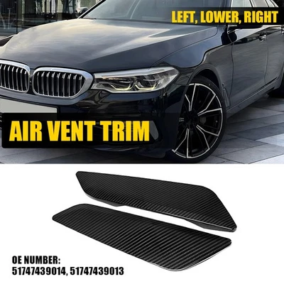 2x embellecedores laterales de fibra de carbono para BMW 530i Sedán G30 2017-2020 Foto 1 de 4