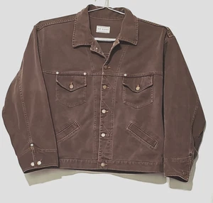 RARE VTG USA Arizona Jean Co. The Original Brown Denim Cotton Jean Jacket Mens - Picture 1 of 9