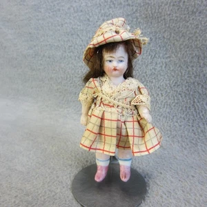 Piccola bambola biscotto vintage 3,5" casa delle bambole bambina - Foto 1 di 7