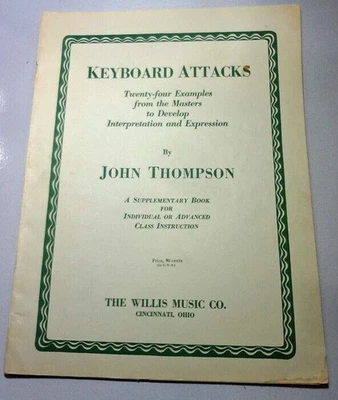 Keyboard Attacks Thompson 1931 24 Examples Develop Interpretation Expression Adv - Image 1 of 4