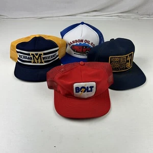 Vintage Truckermütze Lot Industrial Trucking Michigan Wolverines Made USA Lot 4 - Bild 1 von 10