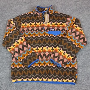 NEW Patagonia Synchilla Women's XL Champions Big Anthos Pink Snap T Fleece - Picture 1 of 15