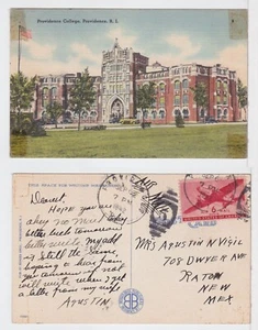 TurtlesTradingPost- Providence, RI 1942- Providence College Airmail Post Card - Picture 1 of 1