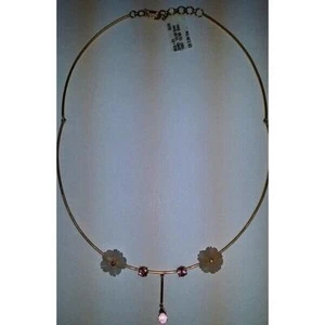 7.5ct Arcoíris Piedra Lunar Floral Collar Lariat 18kt Oro Macizo Mujeres Joyería - Imagen 1 de 3