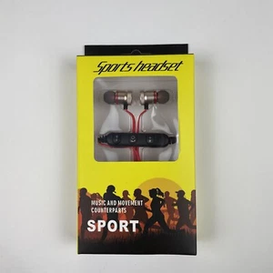 Wireless Bluetooth Sport Headset Headphones - Sweatproof, HD Sound, Secure Fit - Picture 1 of 5