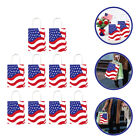 10 Pcs American Flag Gift Bags Patriotic Gift Bags Handle Patriotic Favor Bags