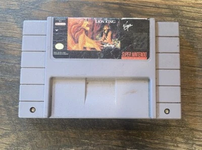 The Lion King (Super Nintendo SNES, 1994) Authentic Cartridge Only Works - Image 1 of 2