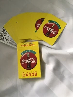 Vintage 1994 "ALWAYS COCA-COLA" Playing Cards , Box has Tape Marks , Card Clean. - Image 1 of 2