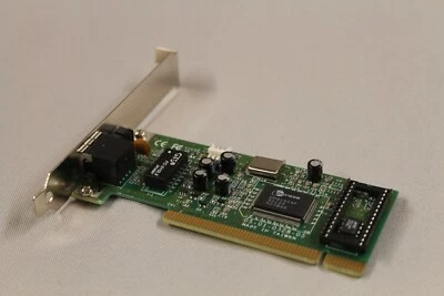 Tarjeta PCI de red Ethernet Davicom CNet PRO200WL 10/100 de colección - USADA Foto 1 de 4