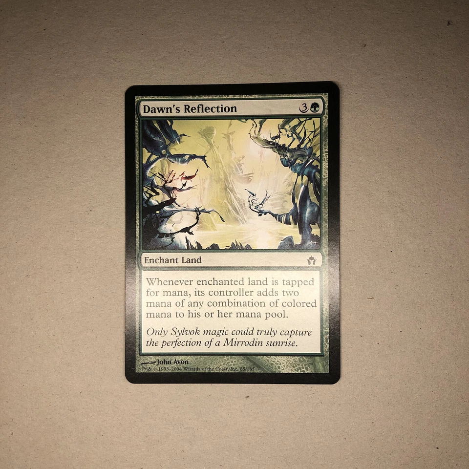 MTG Dawn's Reflection ~ Fifth Dawn Enchant Land ~ Magic The Gathering Card - Image 1 of 1