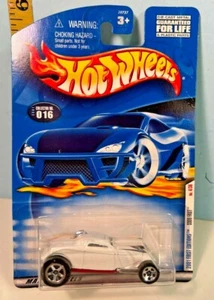 2001 Mattel "S000 Fast" First Editions Hot Wheels White #016 NOS  - Picture 1 of 4