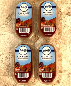 4 Packungen Febreze Wax Melt Cubes Woodland Embrace Duft 24 Total Lufterfrischer - Bild 1 von 2