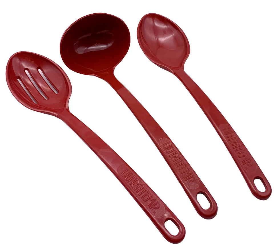 Robinson Ultratemp Red Serving Spoon 2102-1 400°F Heat Resistance Made in USA