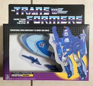 TRANSFORMERS G1 SCOURGE US SELLER MISB RARE! DECEPTICON TOY ROBOT JET HYDROFOIL - Picture 1 of 3