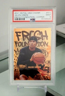 2021 Metal Universe Champions Fresh Foundation Copper FF1 Jalen Green PSA 9 Mint - Image 1 of 2
