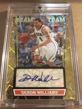 2007-08 Topps Stadium Club Deron Williams Gold Beam Team SP Auto #d 23/25 RARE