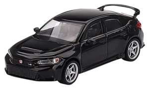 TrueScale MiniatureS mini GT 1/64 Honda Civic Type R 2023 cristallo nero perla con - Foto 1 di 3