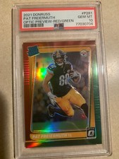 2021 Donruss Optic Preview Red Green Prizm #P281 Pat Freiermuth PSA 10