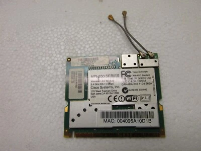 cisco wireless lan module mp1-350 pre owned working Foto 1 de 3