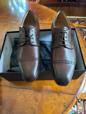 Vero Cuoio(Barneys New York)男式意大利制造正装鞋(干邑)9码新品 — 第 1/4 张图片