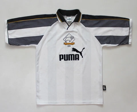 Vintage 1995 - 1997 Derby County #8 Melini (custom name) Home Football Shirt (M) Cover