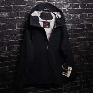 Obermeyer Mens XL Black Fusion Highlands Shell Recco Rescue Ski Jacket - Picture 1 of 12
