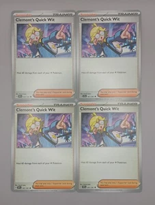 Clemont's Quick Wit 167/191 Surging Sparks Pokémon TCG Near Mint NM Playset x4 - Picture 1 of 1