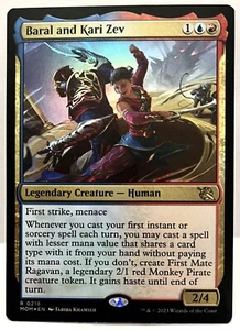MTG-Baral and Kari Zev - #218-FOIL-March of the Machine-NM - Picture 1 of 2