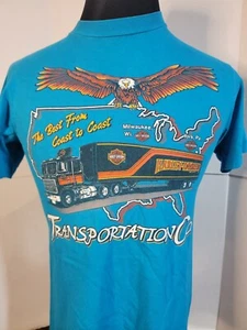 HARLEY DAVIDSON VINTAGE SHIRT THE BEST FROM COAST TO COAST SIZE MED RARE - Picture 1 of 7