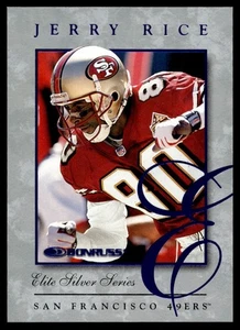 Donruss Elite Silver Series Blue Jerry Rice 1997/5000 49ers #10 A1 - Imagen 1 de 2