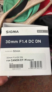 Sigma 30mm f/1.4 DC DN Contemporary Prime Lens for Canon EF-M Mount - Picture 1 of 8