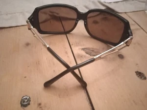 MAUI JIM BAMBOO MJ 104-16 GLOSS BLACK GOLD HCL BRONZE POLARIZED SUNGLASSES LC64 - Picture 1 of 14
