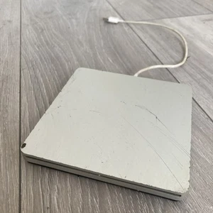 APPLE USB SUPER DRIVE CD DVD RE-WRITER SILVER GENUINE UNTESTED - Picture 1 of 2