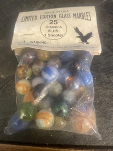 Vintage Limited Ed. "25 Murmeln" Glasmurmeln Eagle's Flight Hergestellt in den USA versiegelt - Bild 1 von 12
