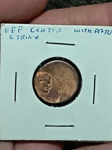 1985 Lincoln Cent Off Center - Picture 1 of 7