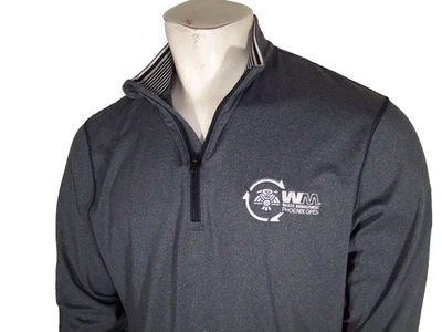 Cutter & Buck Large Gray Polly/Spandex Pullover Waste Management Phoenix Open - Image 1 of 4