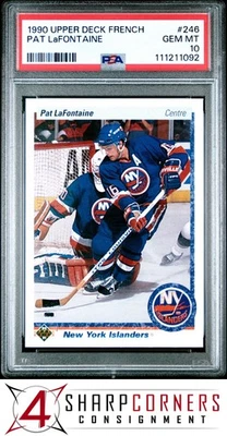 Cubierta superior francesa #246 Pat 1990 LaFONTAINE HOF PSA 10 Foto 1 de 3