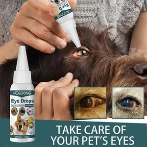 2025 Conjunctivitis Treatment Pets Eye Drops Dog Cat Horse Rabbit Eyes Care Drop - Picture 1 of 12