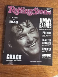 Rolling Stone magazine Dec 1990 Jimmy Barnes Prince INXS ACDC - Picture 1 of 3