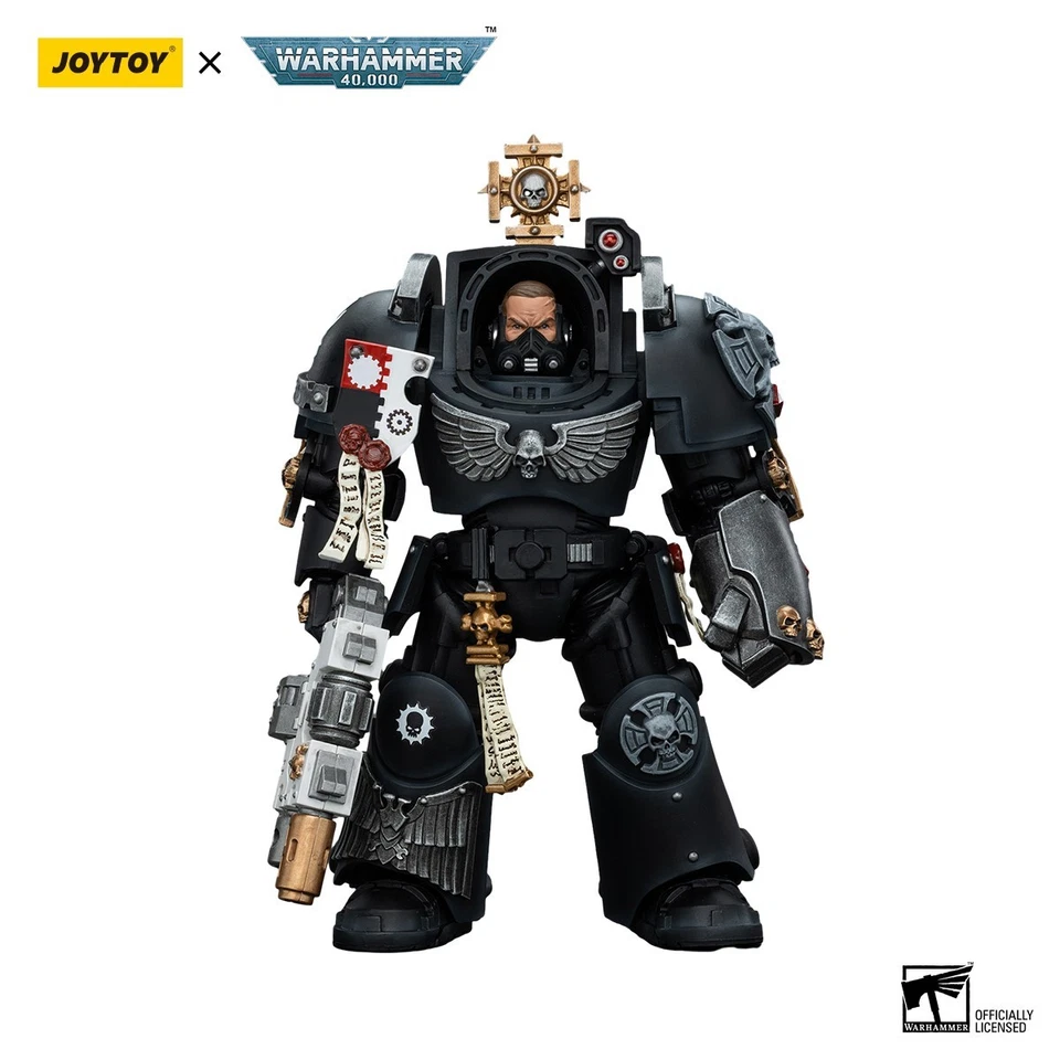Figura de acción JOYTOY 1/18 Warhammer 40K Iron Hands Captain in Terminator Armour Foto 1 de 4