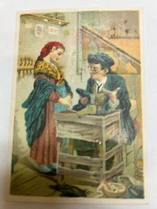 The Great Atlantic & Pacific Tea Co. Frau & Schuhschuster Ende des 19. Jahrhunderts Sammelkarte - Bild 1 von 2