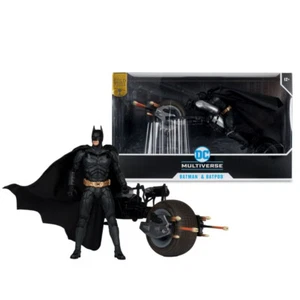 Batman Dark Knight Rises - Batpod vehicle Batman Figure Gold McFarlane Toys NEW - Bild 1 von 10