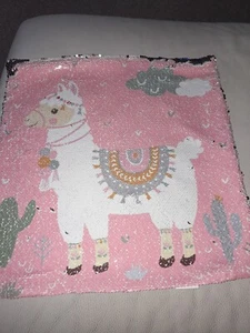 Alpaca Reversible Sequin Cushion Cover - Picture 1 of 3