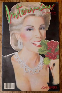 Andy Warhol's Interview Magazine 1984 DEC cover Joan Rivers - Picture 1 of 3