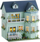 Miniature House Kit, Cuteroom Wooden Dollhouse Kit