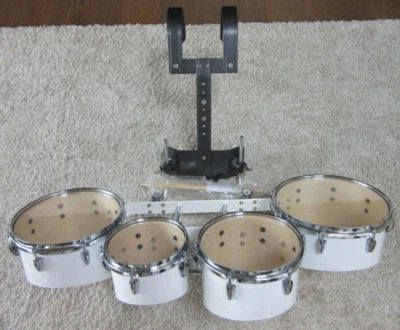 JBQAZ-04 Multi Marching Tom Set 8, 10, 12 und 13 Zoll mit Tragegestell - Bild 1 von 4