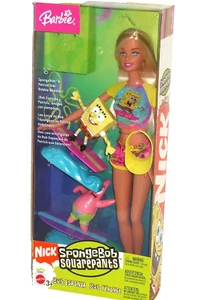 Bob Esponja Pantalones Cuadrados Muñeca Barbie Patrick Star Bobbie Buddies 2004 NRFB Nick De Colección - Imagen 1 de 2