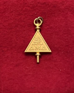 Vintage Delta Mu Delta Honors Pin Charm Pendant - Picture 1 of 2