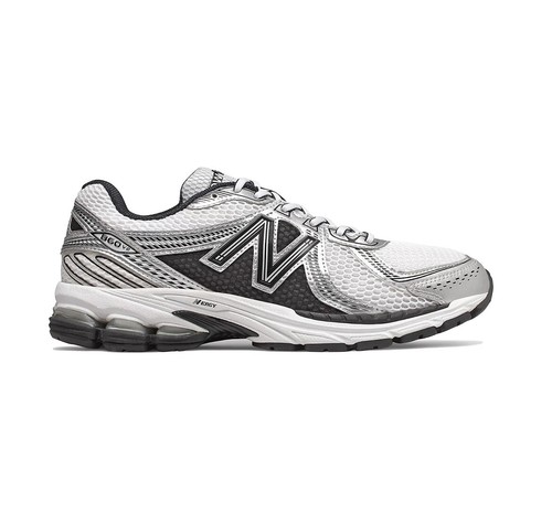 7.5 New Balance 860v2 nero bianco argento