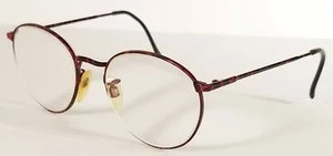 LUXOTTICA ☆☆ Mod 400 Weinrot/Schwarz Metall RX Brillengestell 51□19-140 Vintage Italy - Bild 1 von 10